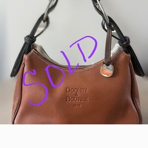 SOLD- Dooney & Bourke Brown Leather Shoulder Bag